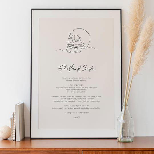 'Shortness of life' print